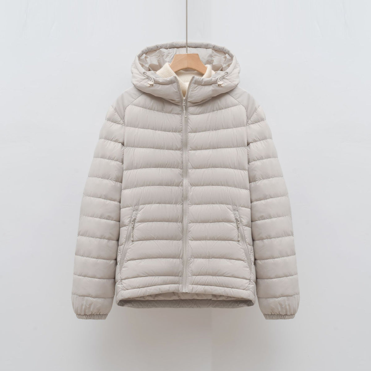 Hooded short jacket