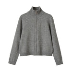 Zipper cardigan sweater