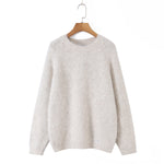 Women's  Loose Round Neck Pullover Sweater