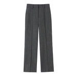 Conjunto de chaqueta con cremallera lateral y tira y pantalón para mujer