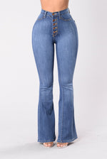 Factory Direct  High-Waisted Flared Jeans for Women, Slim Fit, Butt-Lifting, Casual Denim Pants