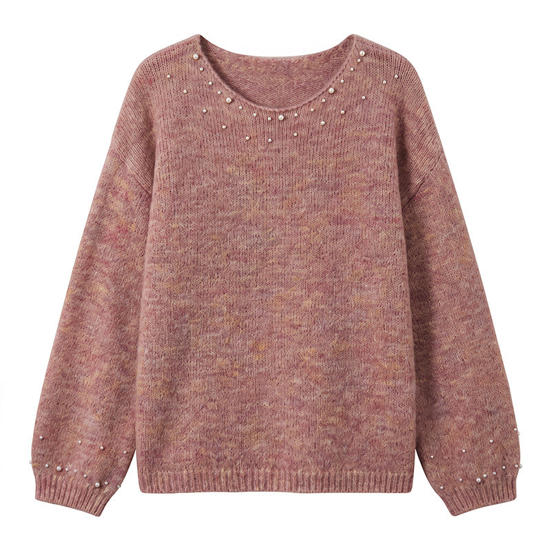 Round neck sweater for women