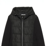 Hooded long sleeved jacket