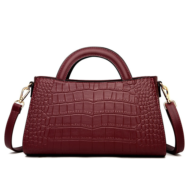 Bolso de hombro y bandolera para mujer de gran capacidad, con diseño en relieve