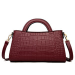 Bolso de hombro y bandolera para mujer de gran capacidad, con diseño en relieve