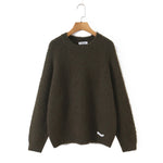 Women's  Loose Round Neck Pullover Sweater