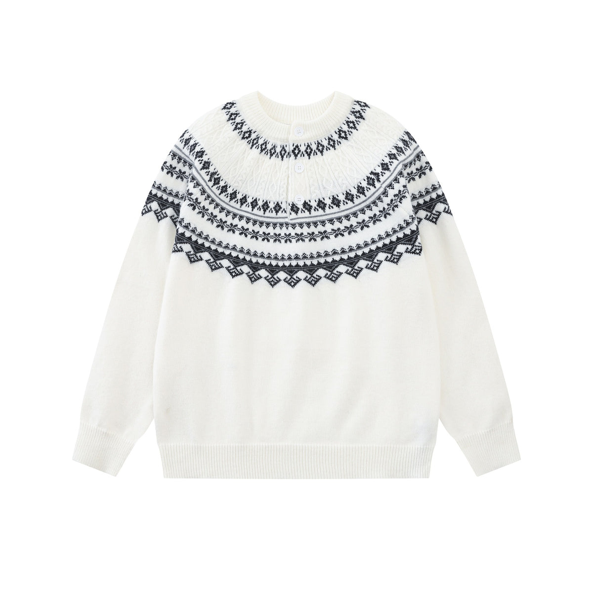 Fel Island Half Open Button Sweater