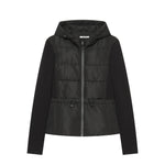 Hooded long sleeved jacket
