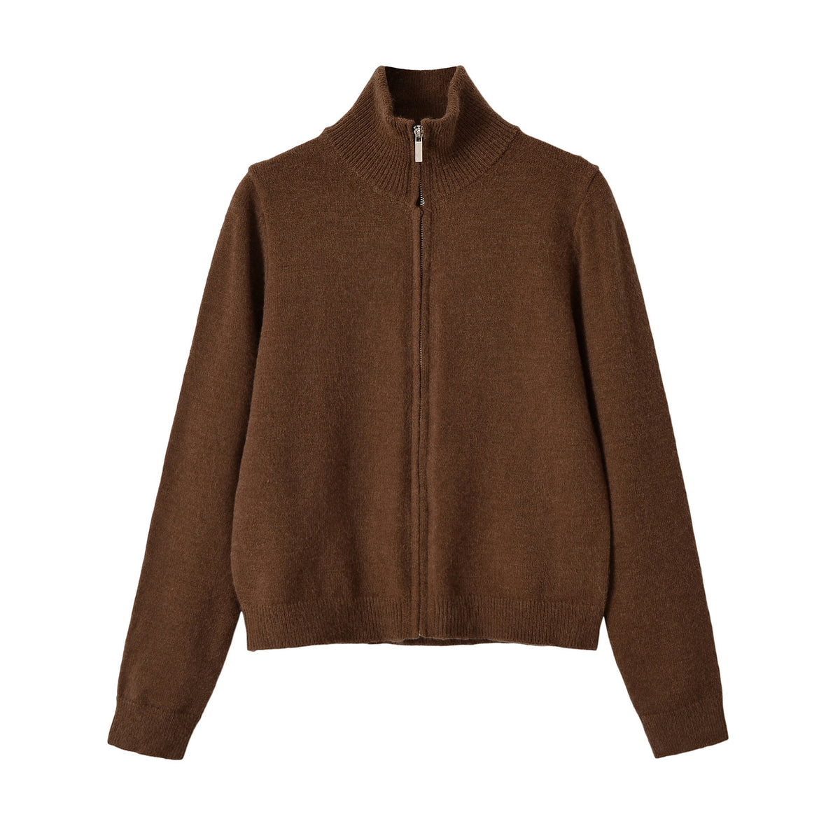 Zipper cardigan sweater