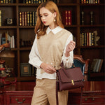 Bolso de hombro para mujer de gran capacidad, estilo retro