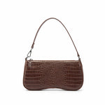 Bolso bandolera para mujer con efecto cocodrilo, estilo retro
