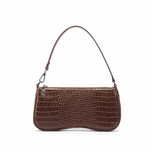 Bolso bandolera para mujer con efecto cocodrilo, estilo retro