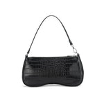 Bolso bandolera para mujer con efecto cocodrilo, estilo retro