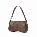 Bolso bandolera para mujer con efecto cocodrilo, estilo retro