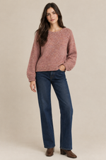 Round neck sweater for women