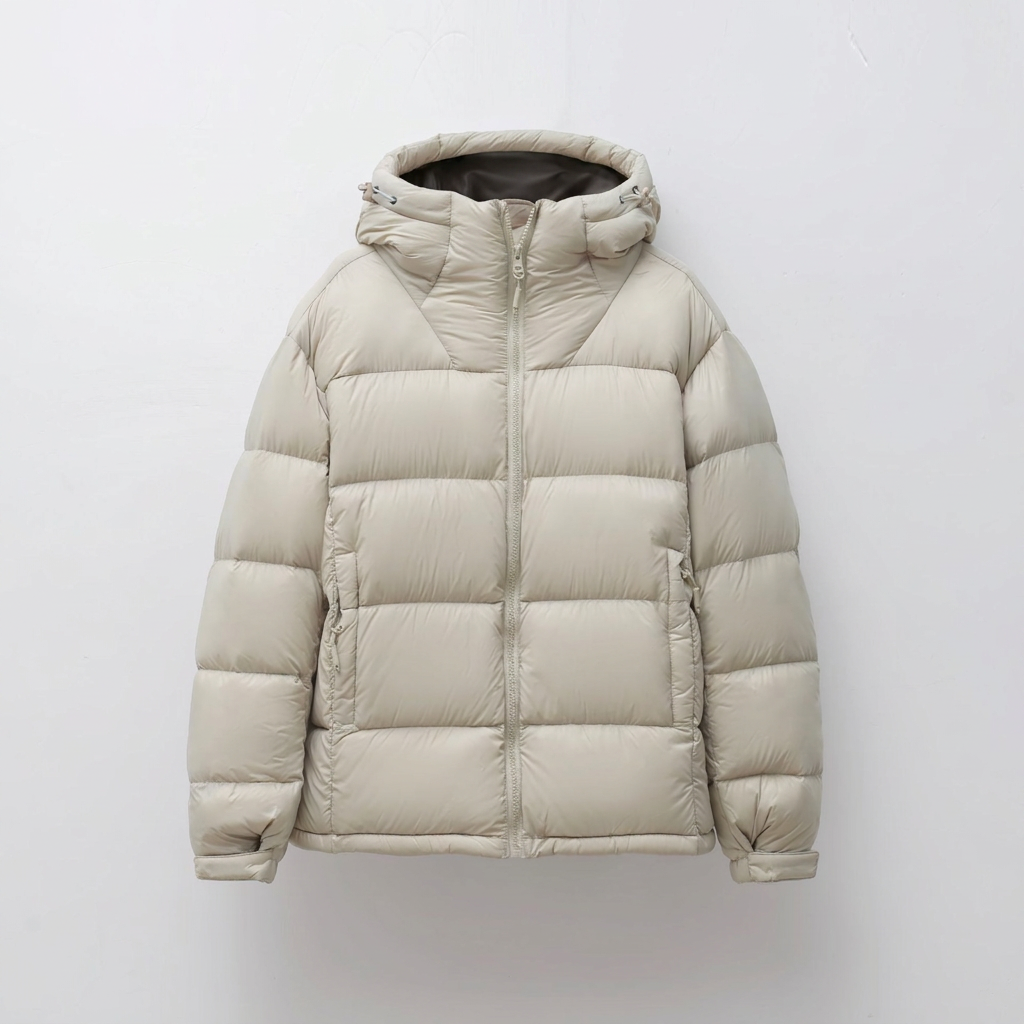 Hooded long sleeved zipper jacket