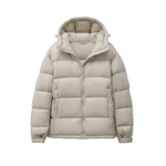 Hooded long sleeved zipper jacket