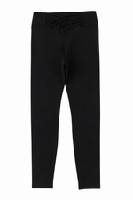Black Criss Cross Tummy Control High Waist Leggings