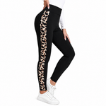 New Leopard Print Comfortable Casual Yoga Pants for Women, High Waist, Butt Lifting, Stretchy Long Pants